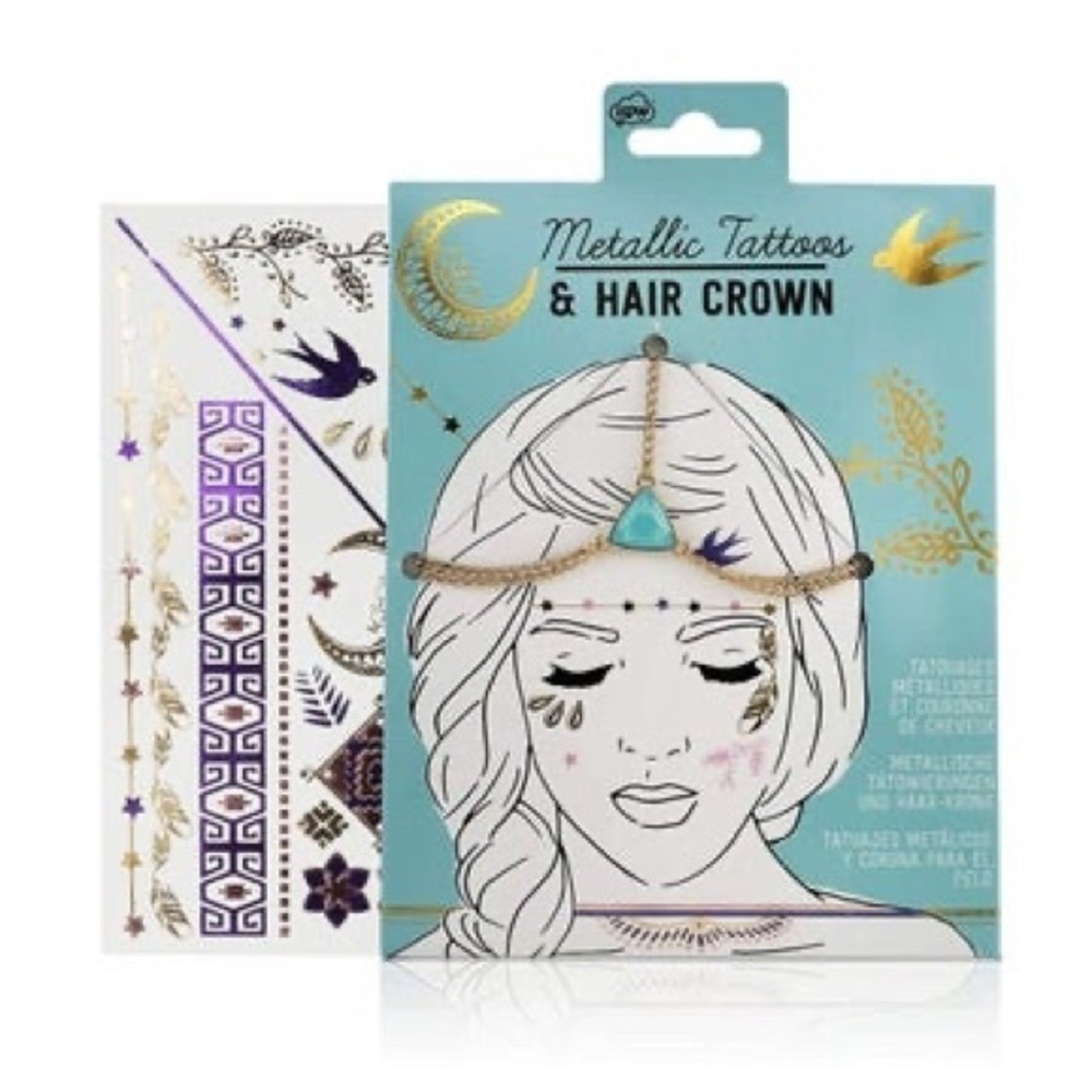 TATTOOS & HAIR CROWN NWT